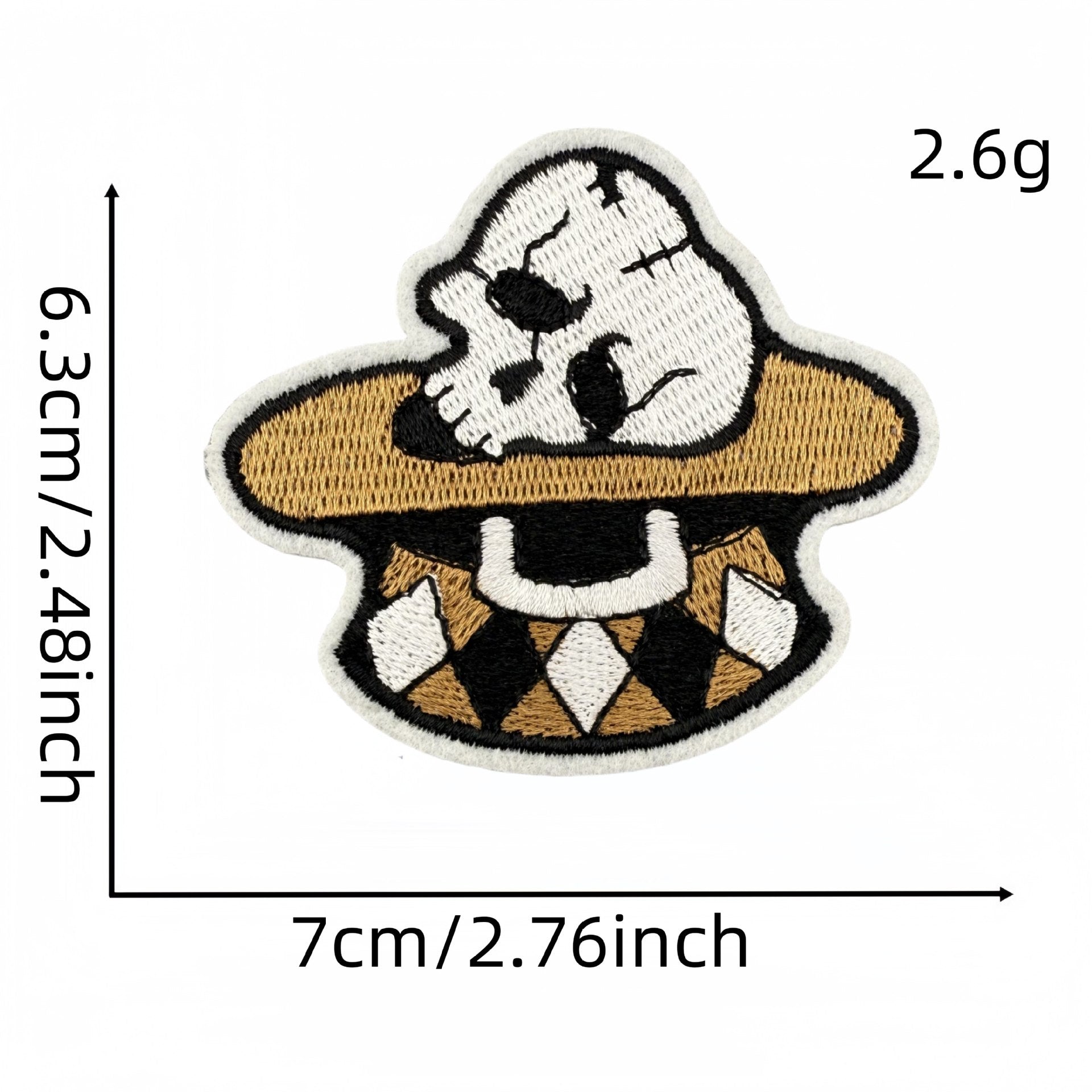 Wholesale Punk style badge brown series skull cartoon ghost